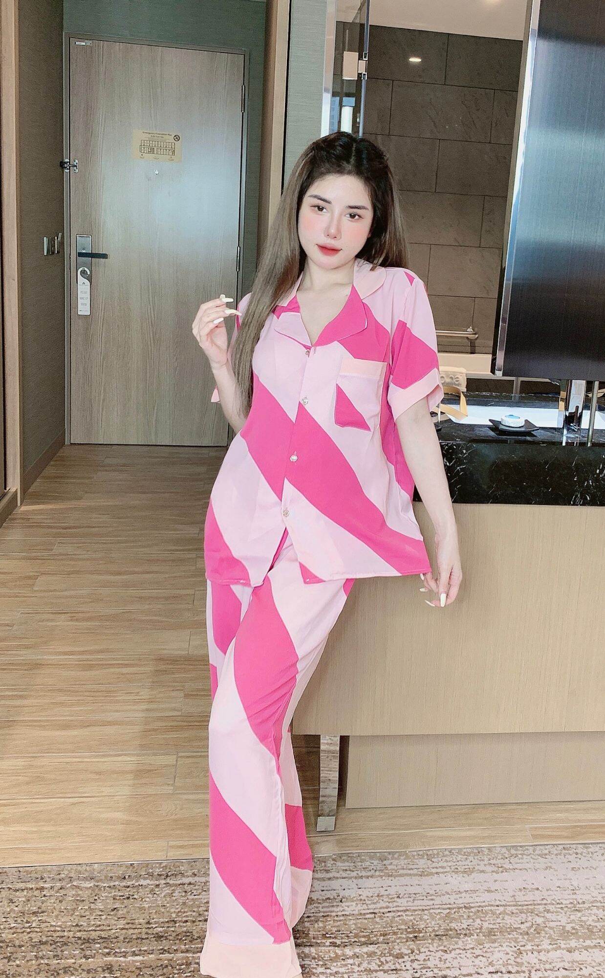 pizama nữ lụa( SAM)/ pizama nữ lụa thương hiệu SAM(sale mạnh)( màu giao ngẫu nhiên có mác nhà SAM)