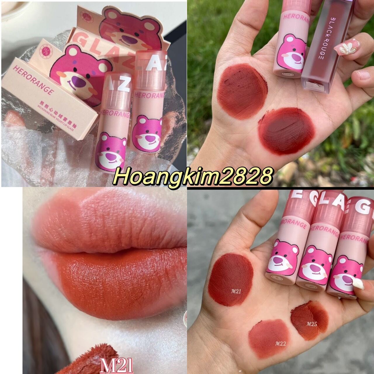 Son kem lì Herorange Gấu dâu nội địa trung