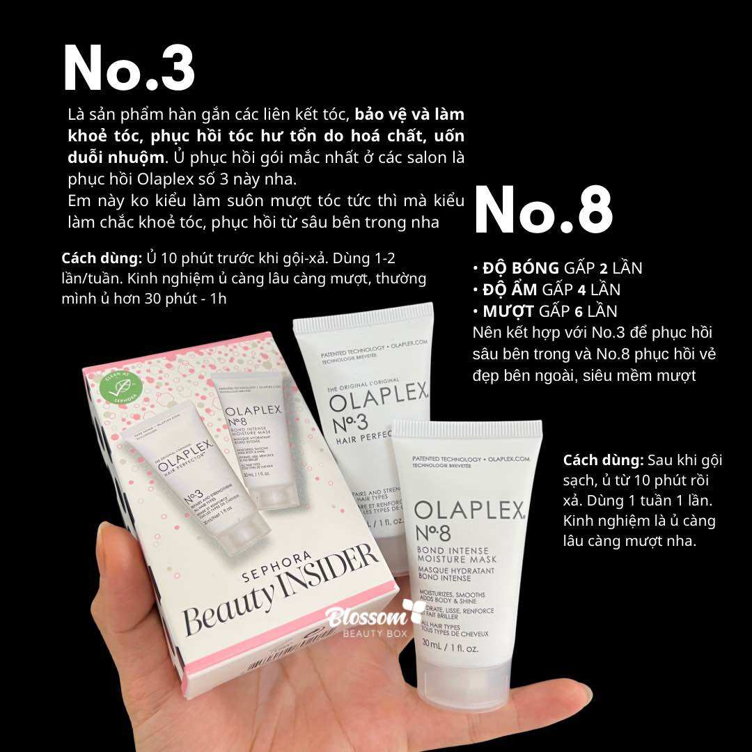 Kem ủ tóc Olaplex No.3 No.8 No.6 siêu phục hồi tóc Hàng Mỹ chính hãng