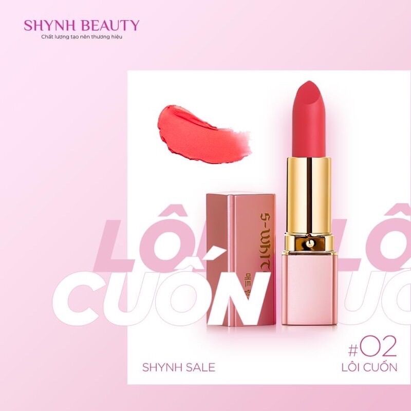 Son lì Swhite 02 đỏ cam