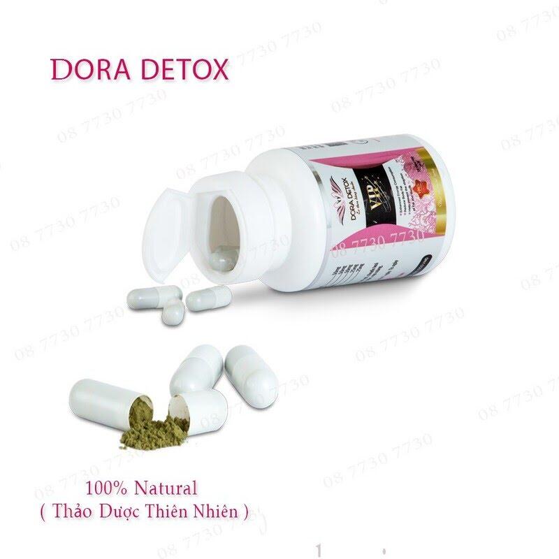 Dora detox vip hợp 28 viên. kiểm soát cân nặng giữ dáng đẹp da an toàn.cam kết hàng chính hãng