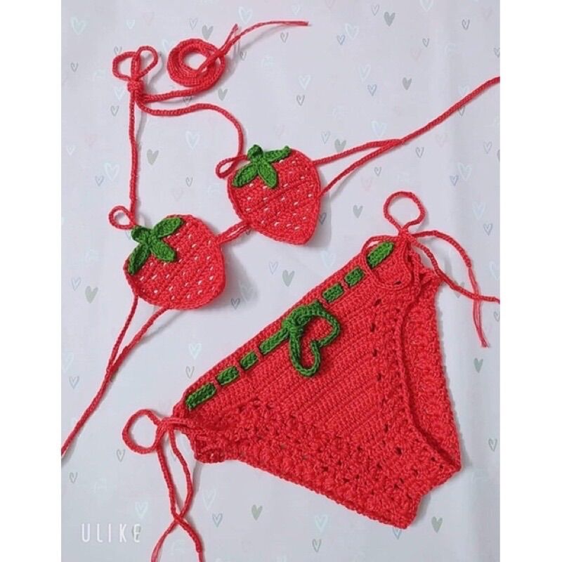 Đồ bơi bikini len cho bé 🌸