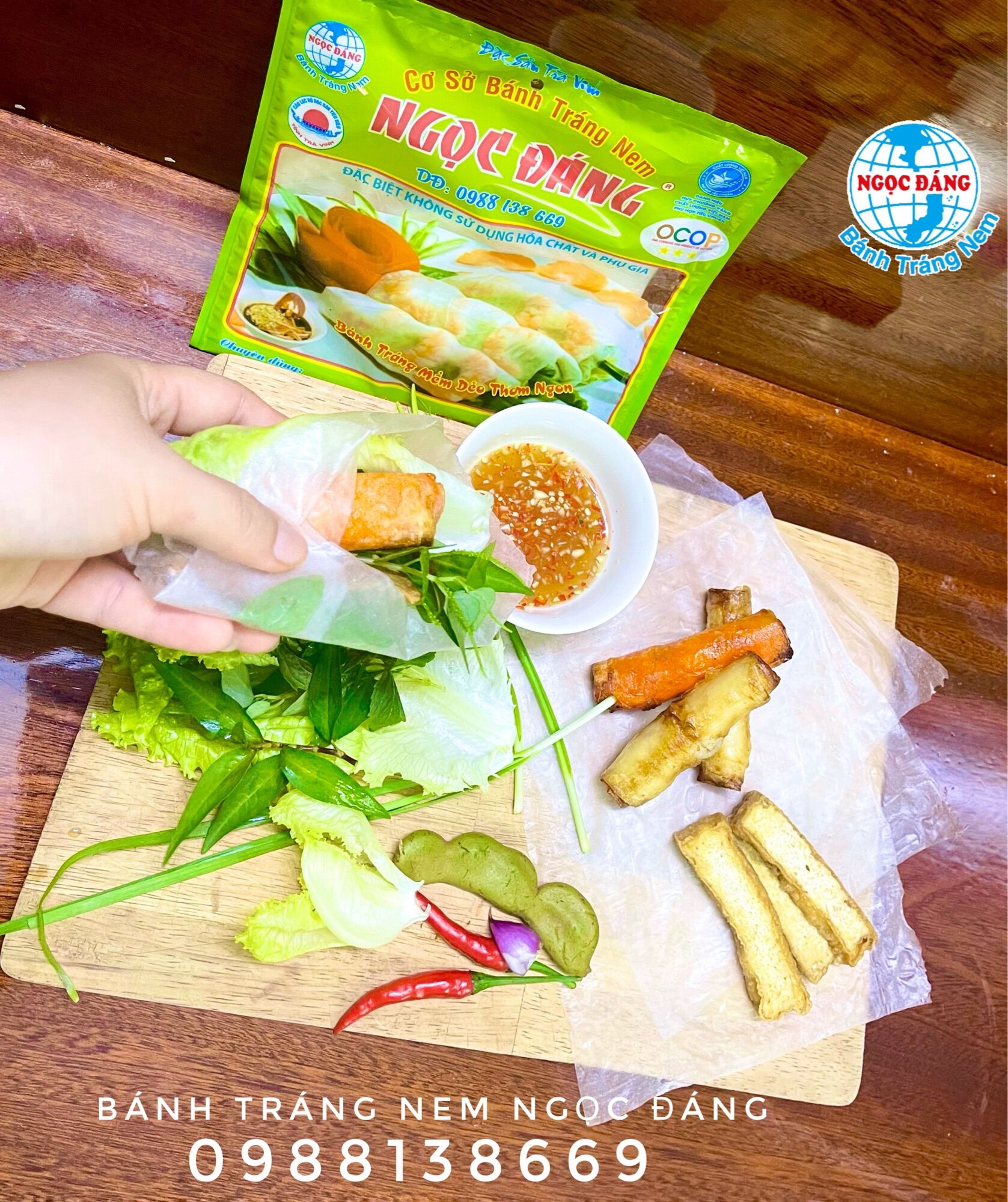 combo 20 bịch Bánh tráng nem Ngọc Đáng