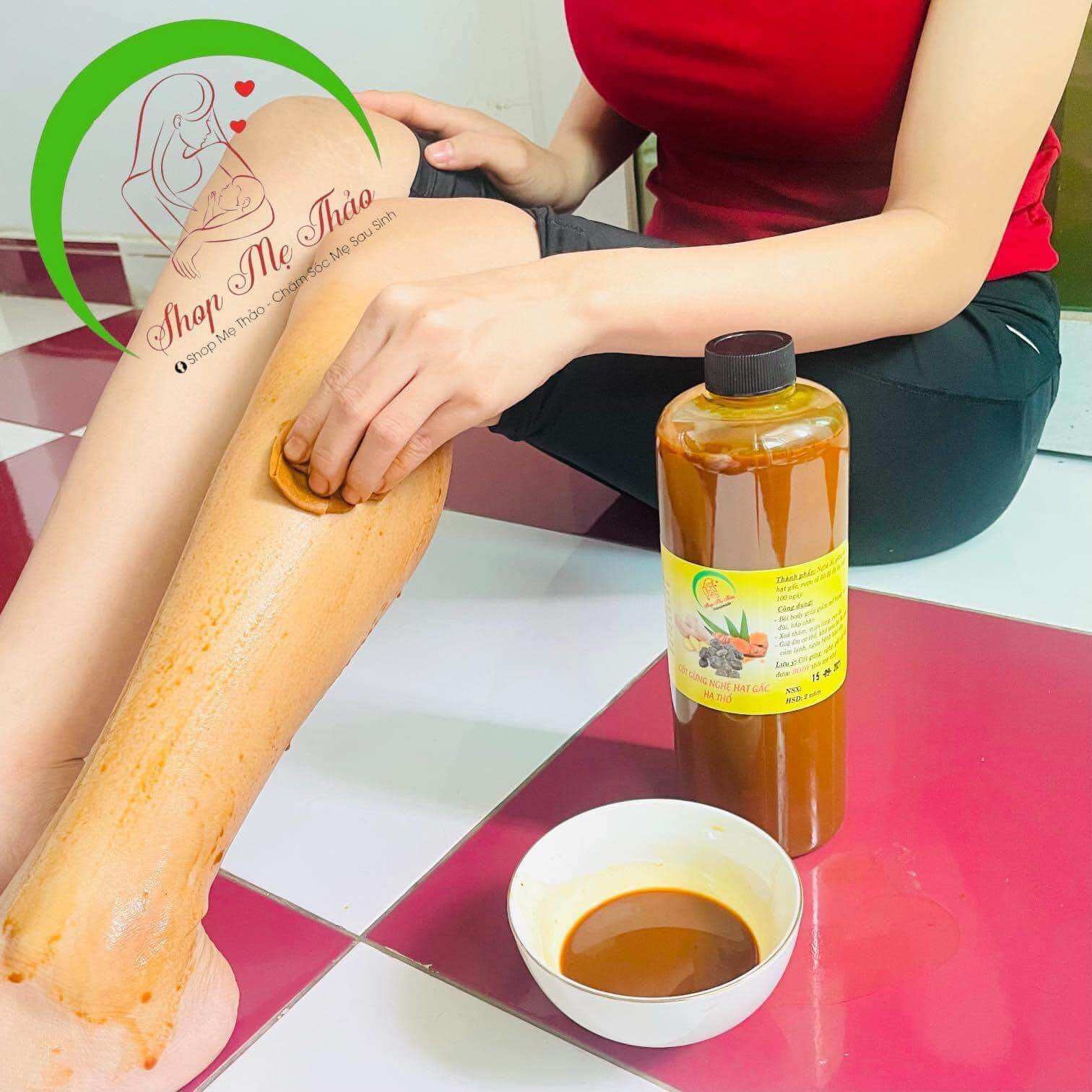 COMBO CỐT GỪNG NGHỆ GẤC BODY 1 LÍT + CỐT NGHỆ MẶT 500ML