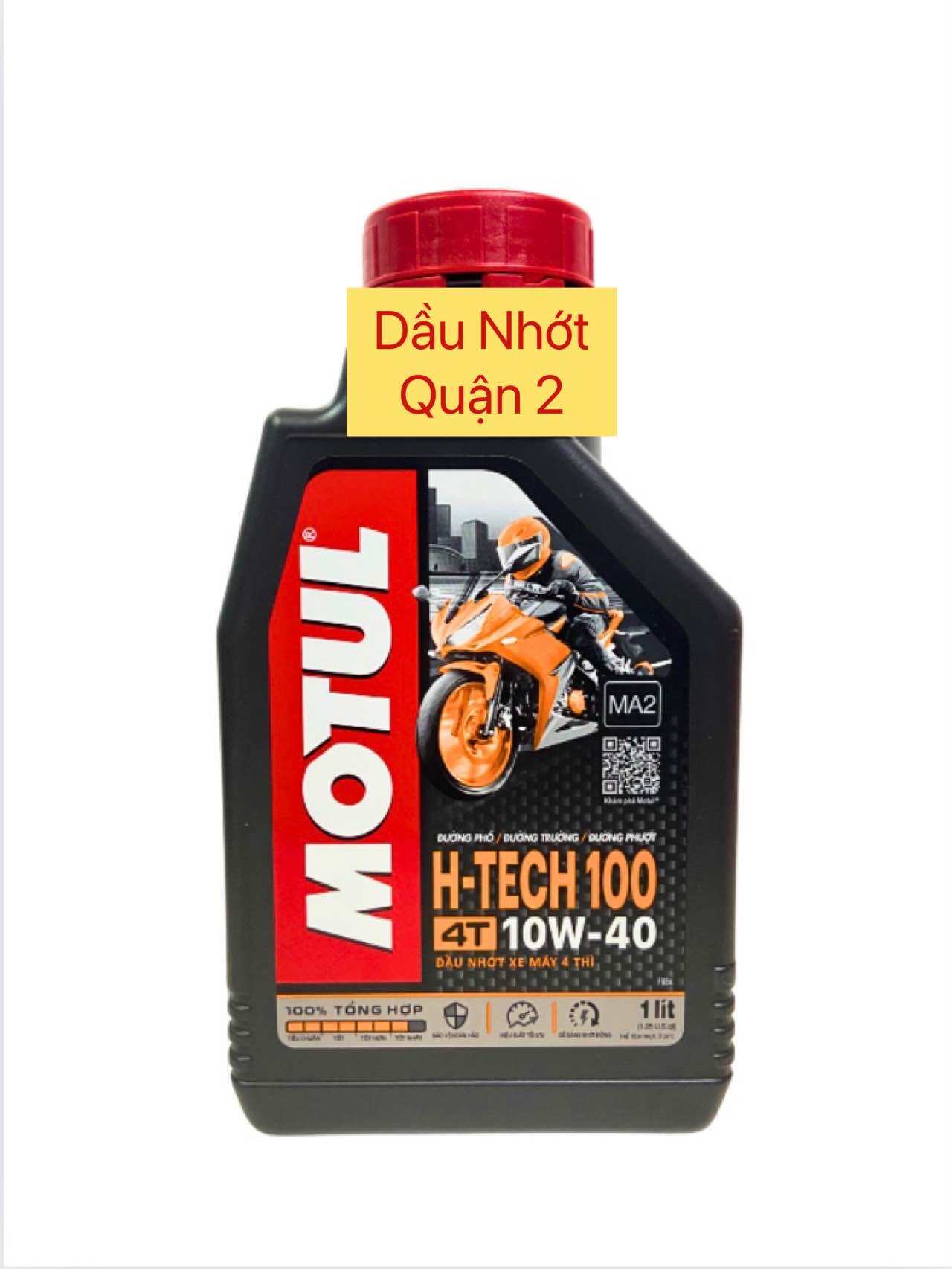 Nhớt motul h tech 100 10w40 1l dành cho xe số tay côn