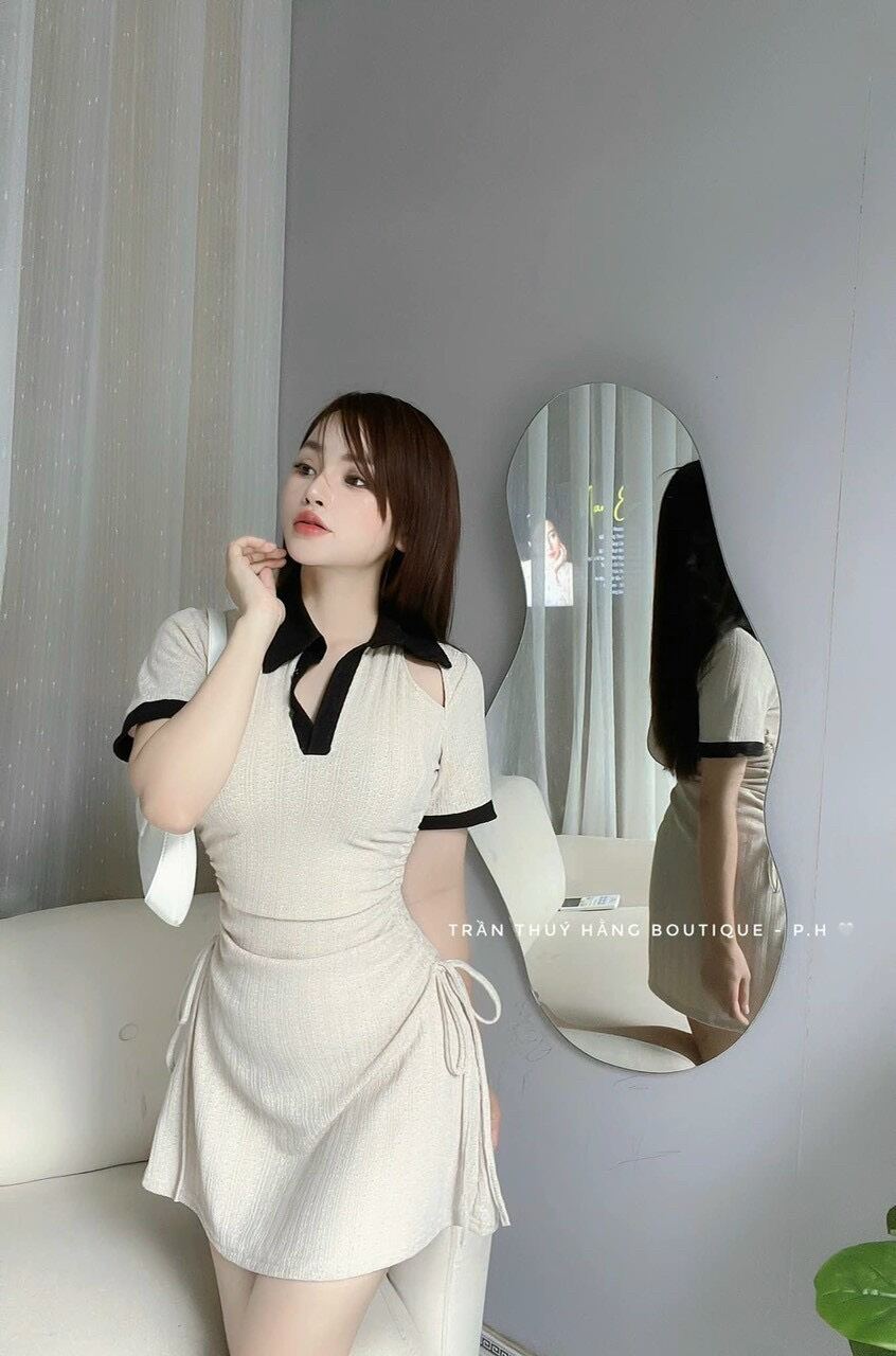 ĐẦM BODY CỔ CHỮ V RÚT DÂY DBCV66