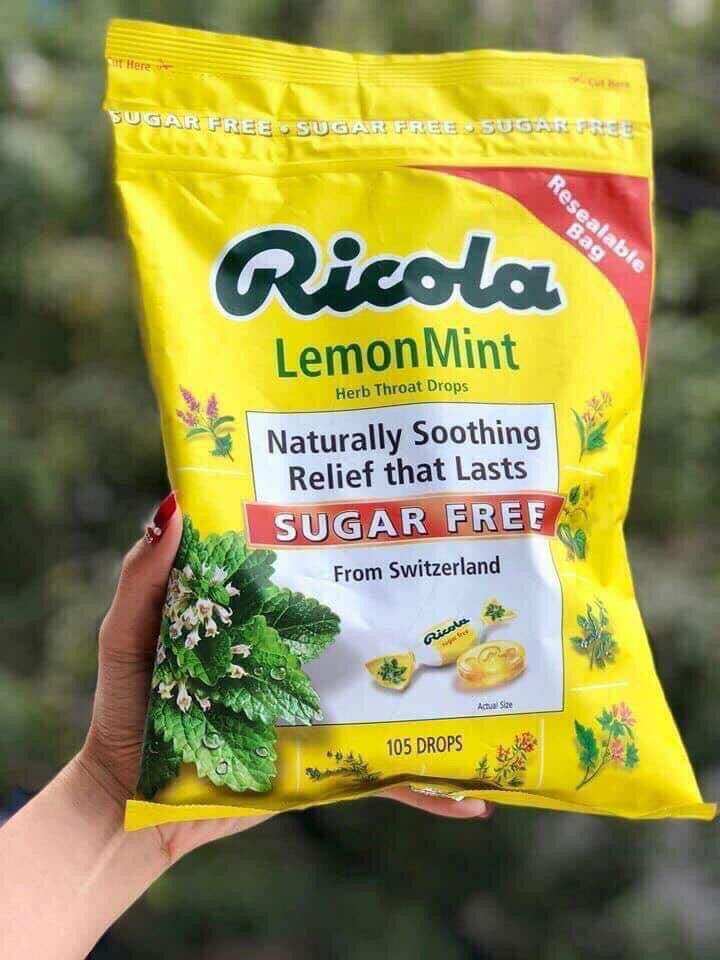 KẸO RICOLA THẢO MỘC TRỊ HO, ĐAU HỌNG