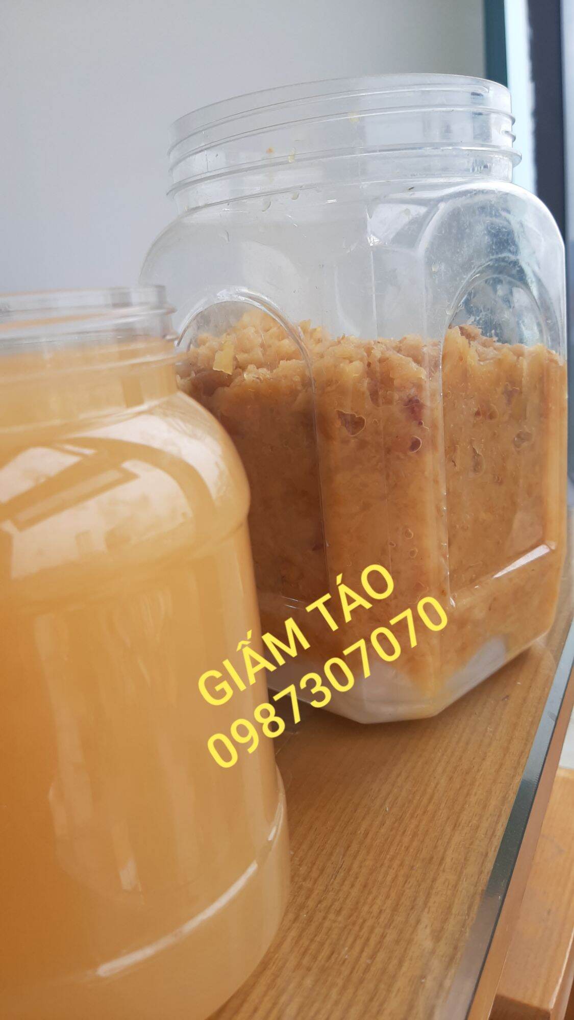 GIẤM TÁO CÓ CON DẤM CÁI 1000ML
