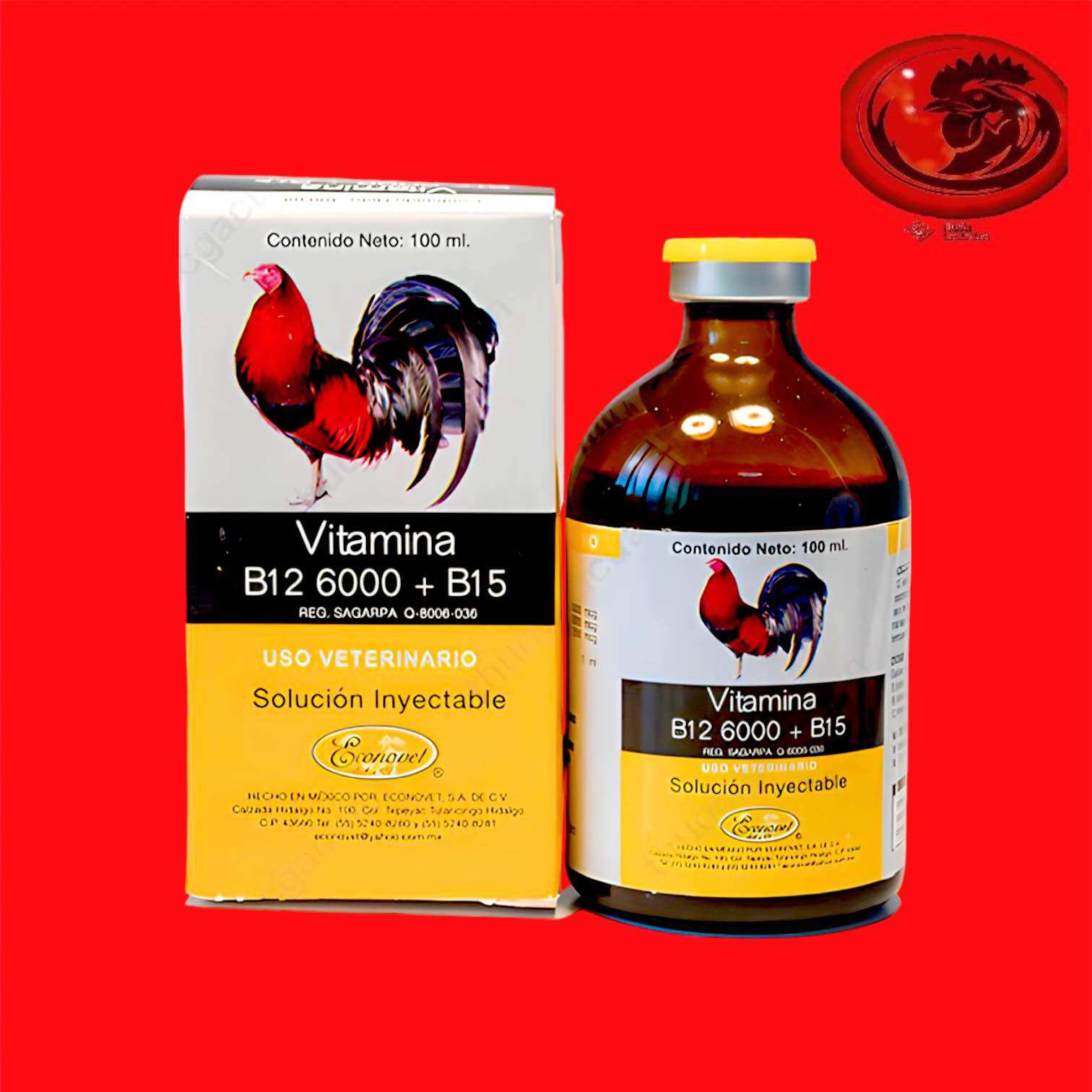 Vitamin B12 6000 + B15 tăng bo, tăng cơ, hừng gà  cho gà đá 100 ML
