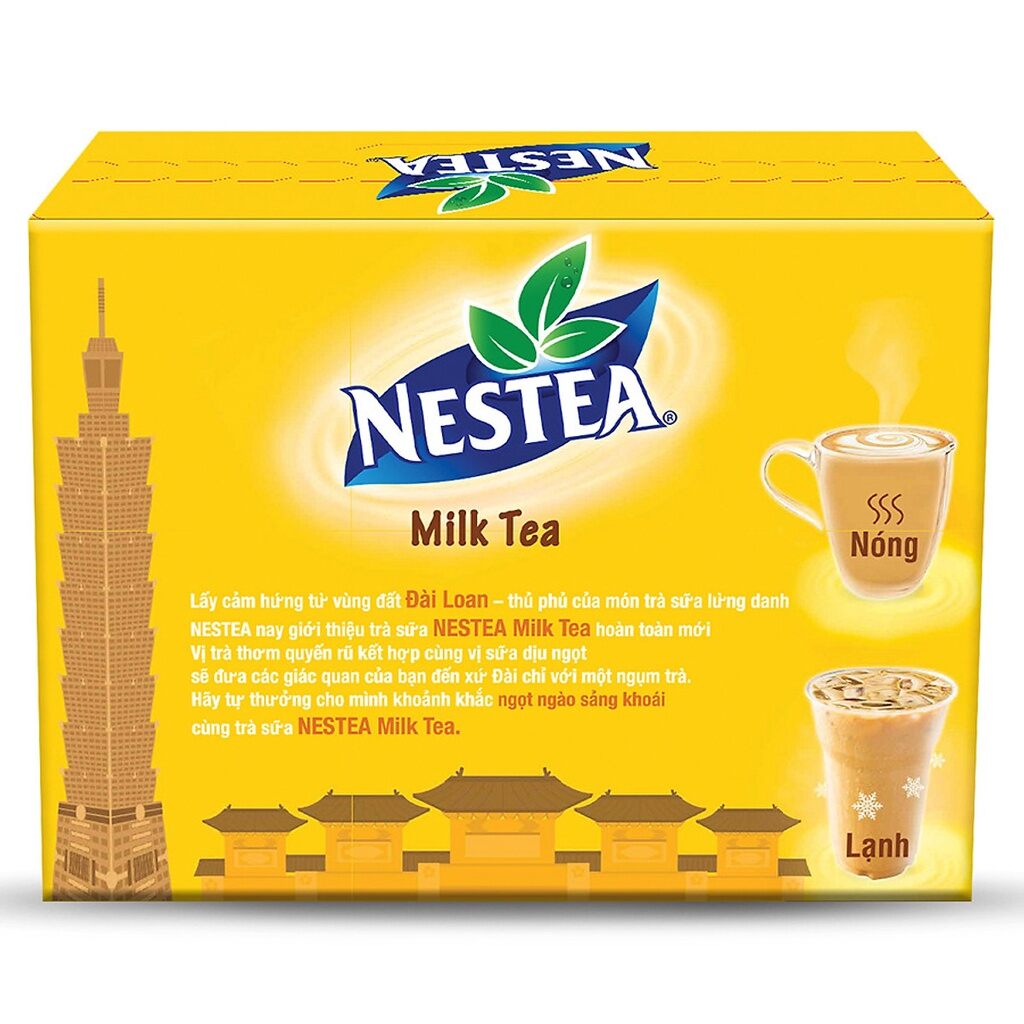 0TRÀ SỮA NESTEA MILK TEA HỘP 160G (8 GÓI)