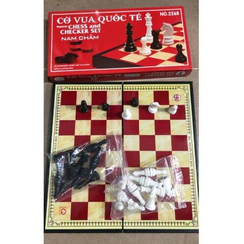 Cờ vua, cờ cá ngựa có nam châm( kt 35x35cm)