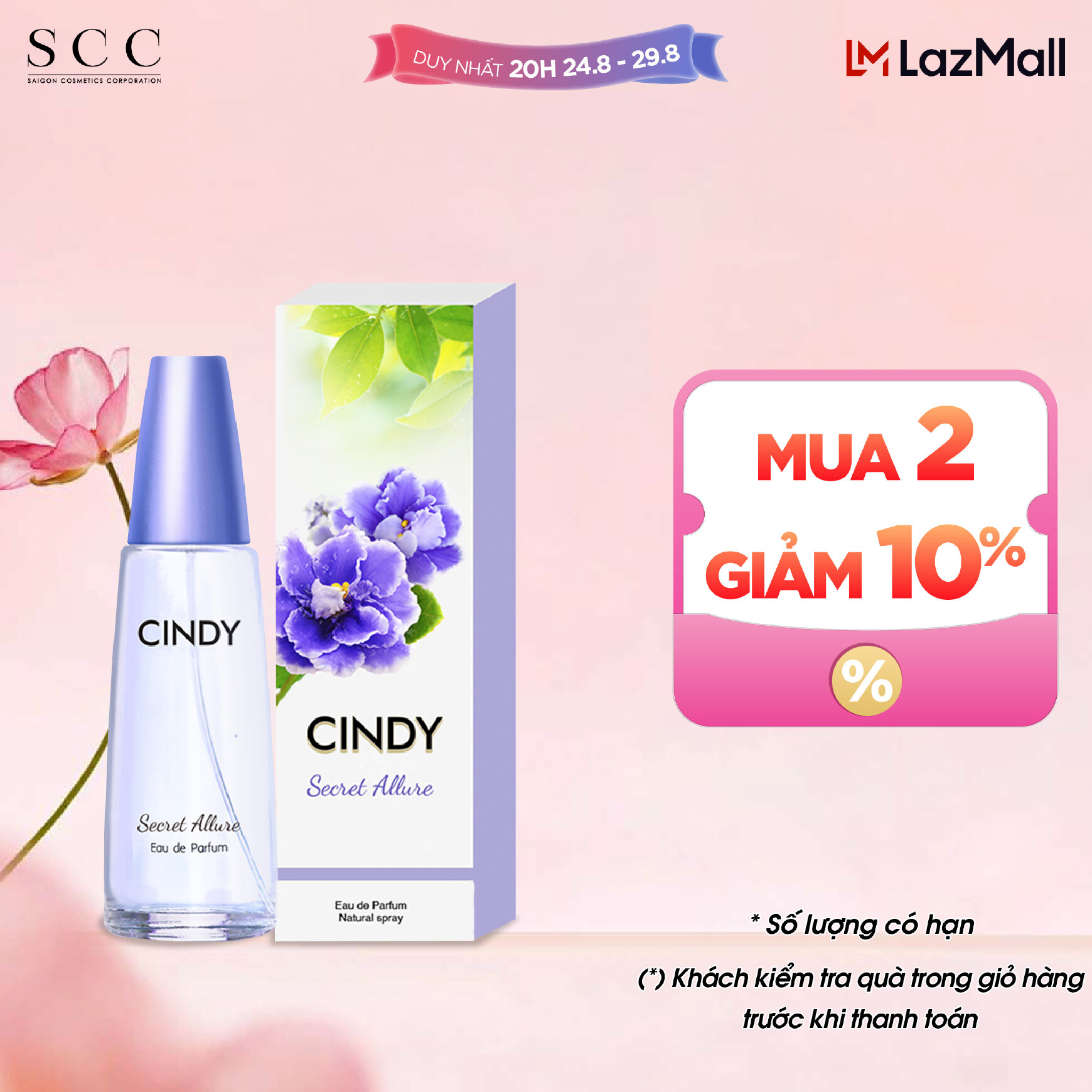 Nước hoa nữ Cindy Secret Allure hương lôi cuốn 50ml