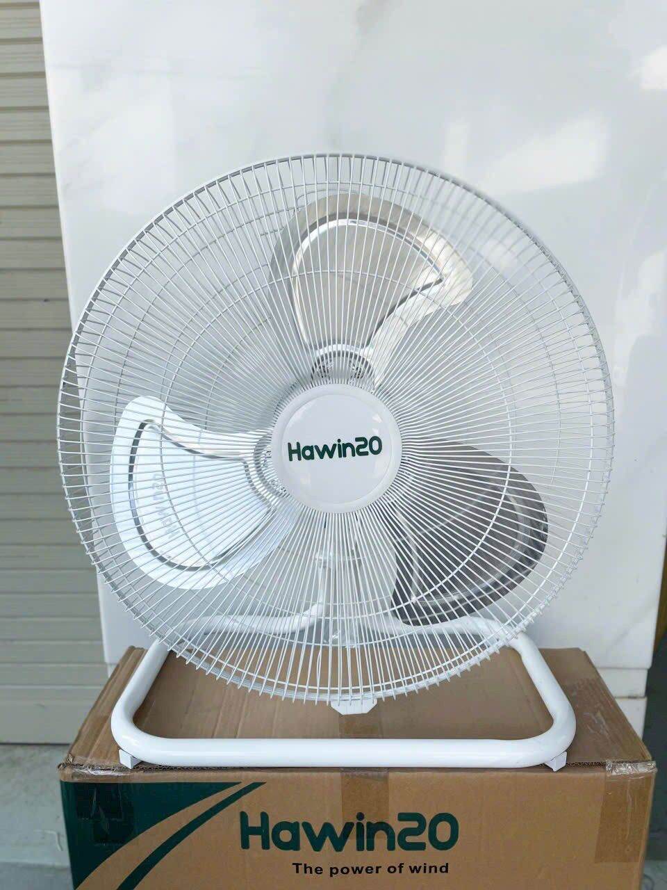 Quạt sàn chân quỳ công nghiệp hawin hf20-45 130w cánh nhôm 450mm