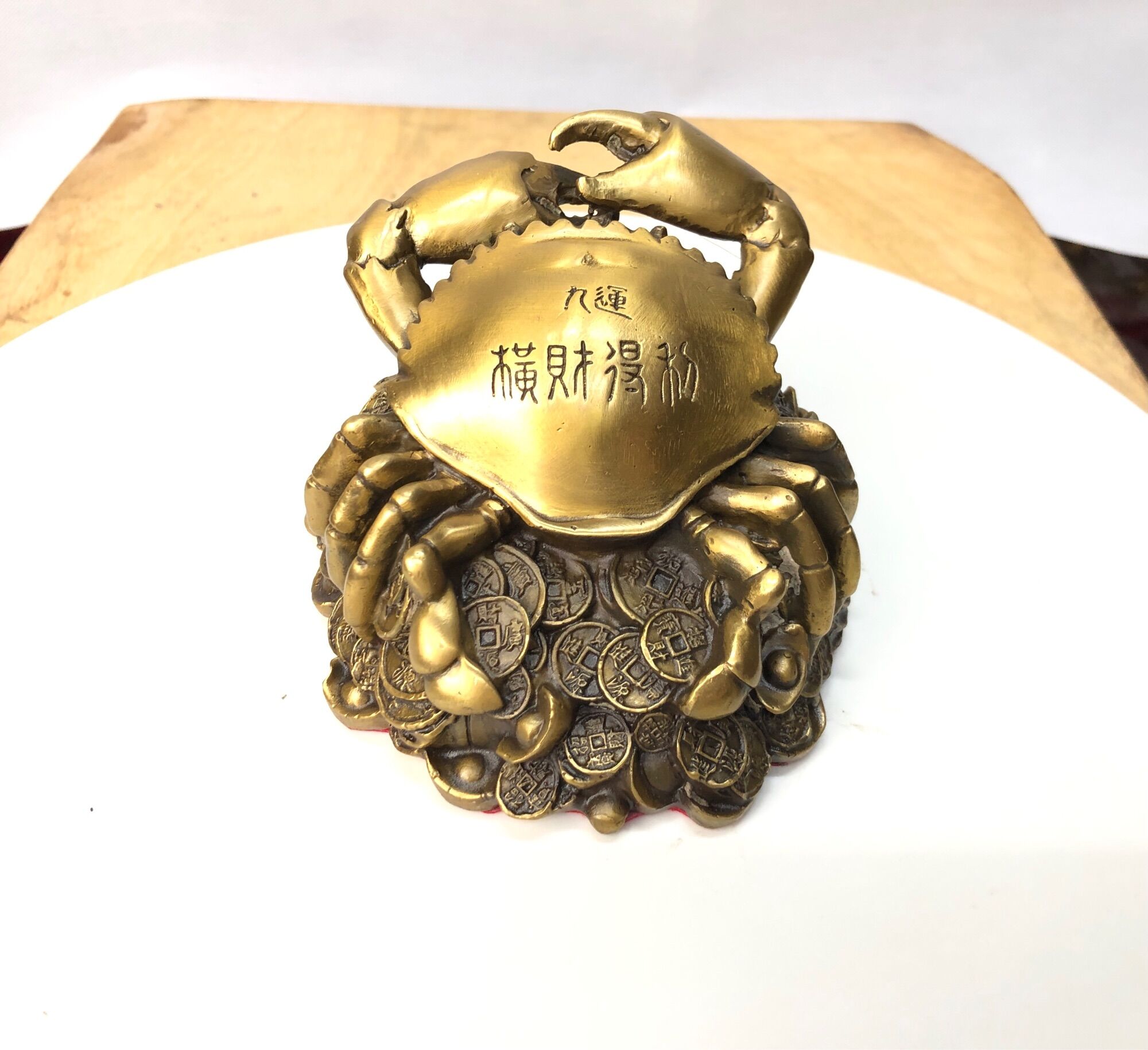 Cua đồng tiền bằng đồng - phát ngô store