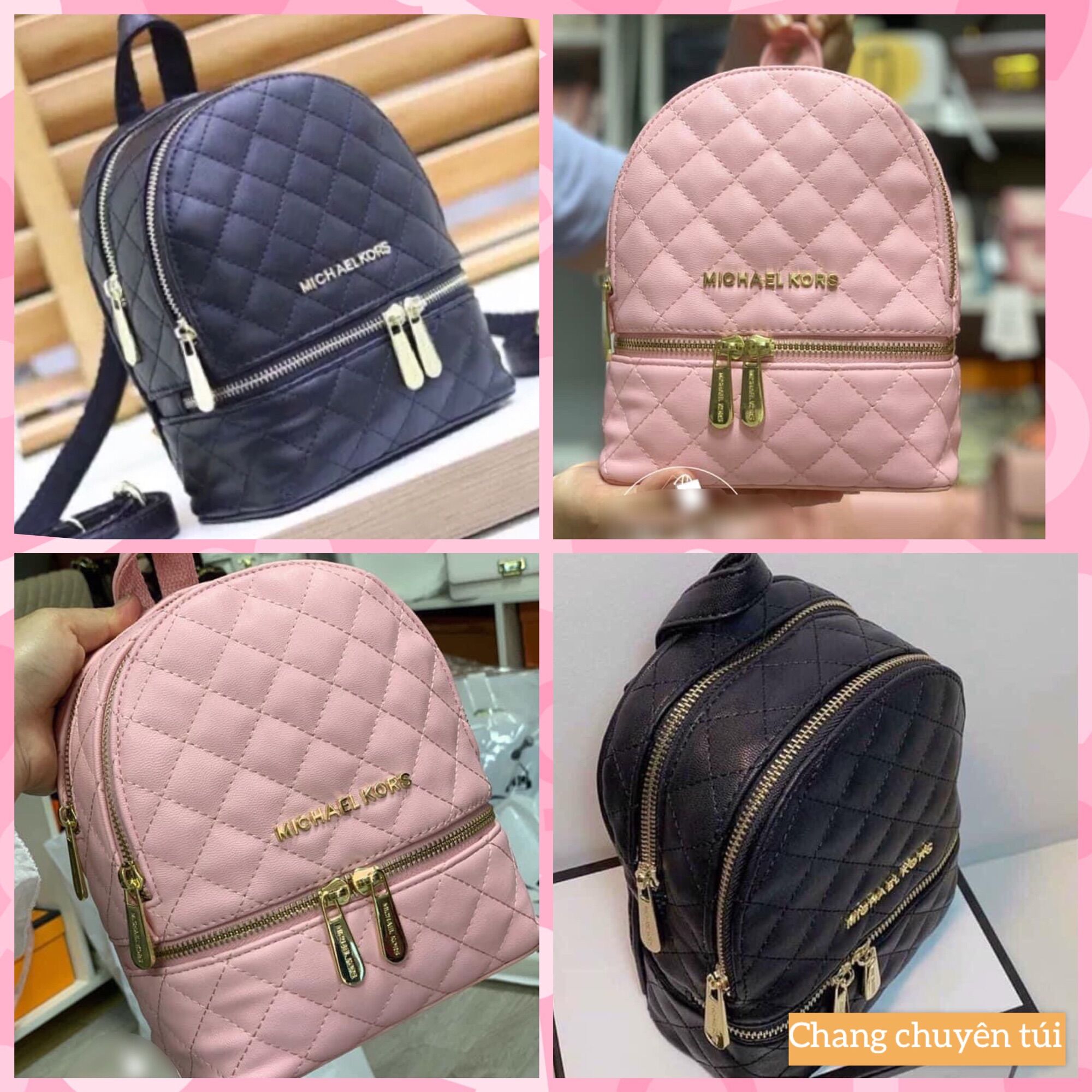 Balo nữ xuất xịn Trần trám mini da mềm Loại đẹp Size 18x21x10cm - Balo học sinh -balo mini - balo nữ đẹp
