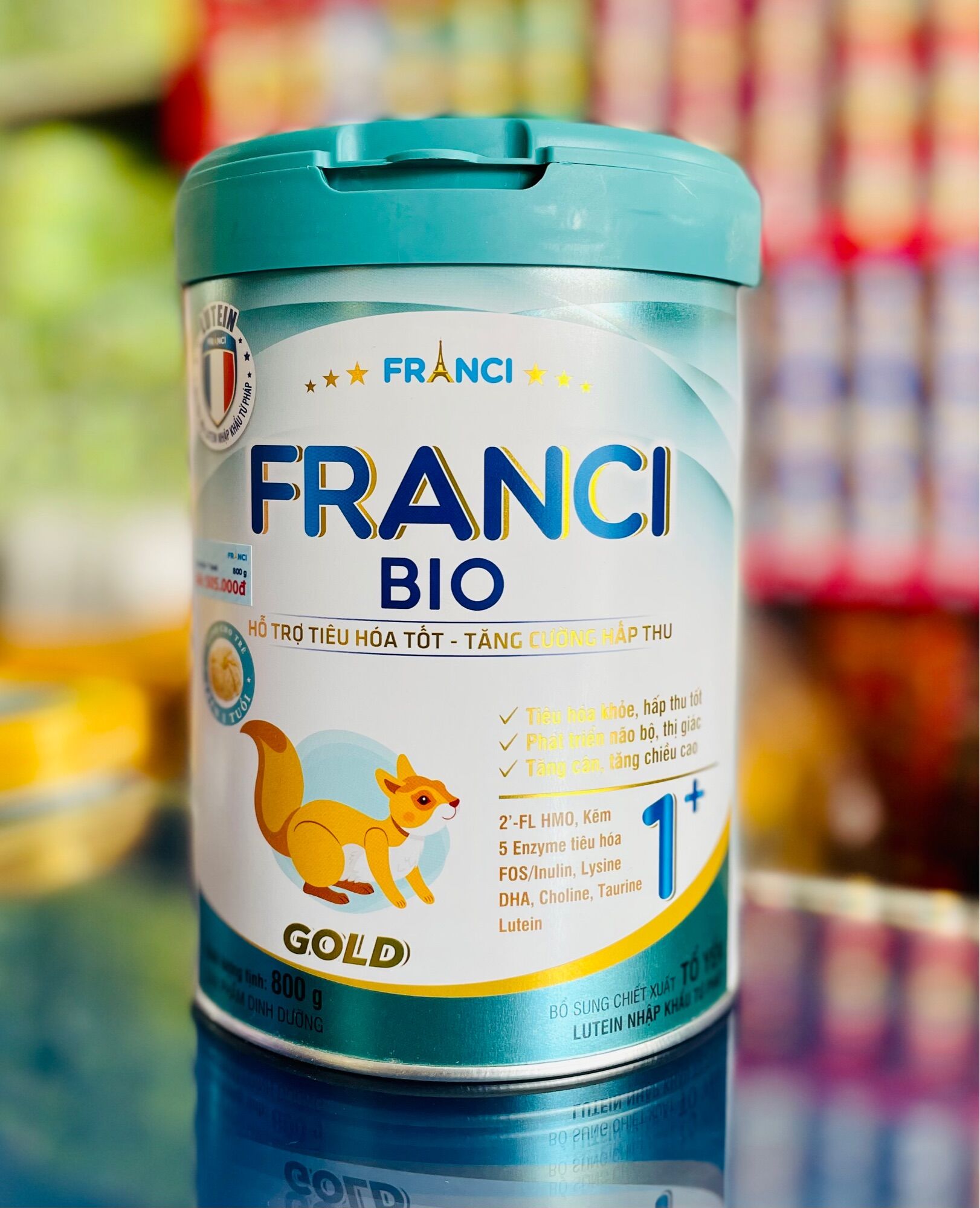 [Combo 2 Lon] Sữa bột Franci BIO GOLD 1+ 800g