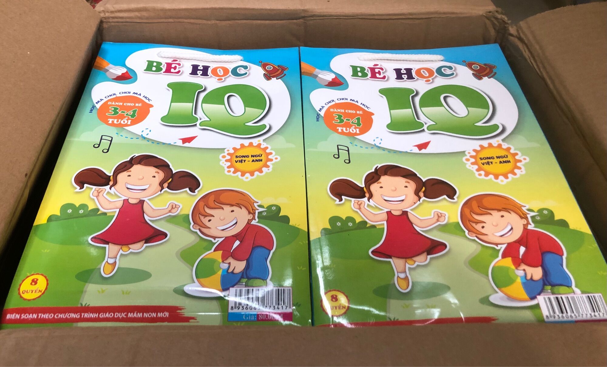 Set 8 quyển IQ dành cho bé 3-4 tuổi