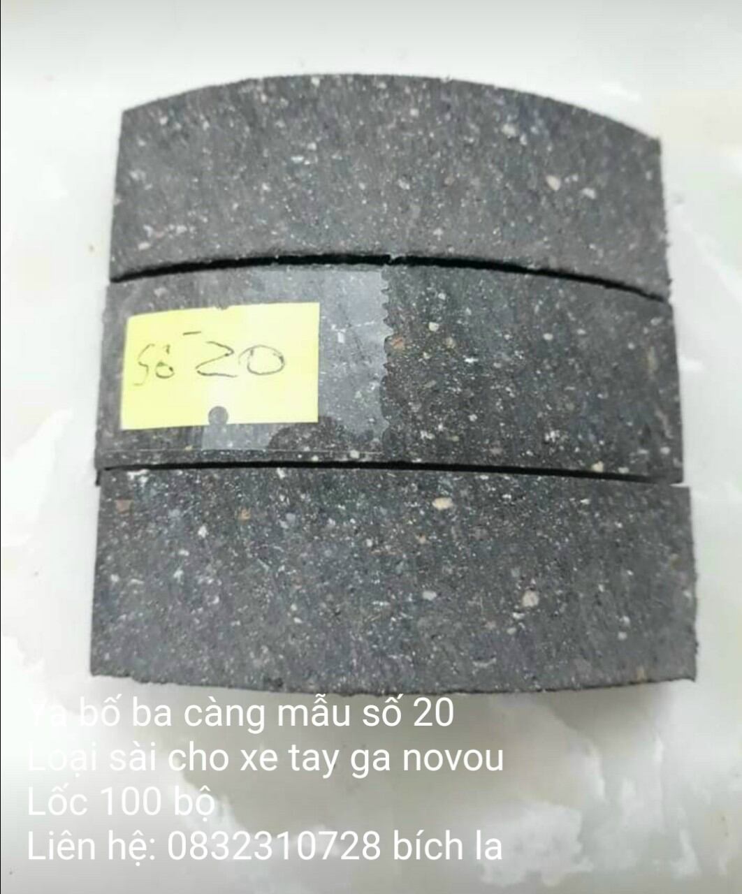 DA BỐ BA CÀNG XE MÁY MS 20  (TAY GA NOUVO)