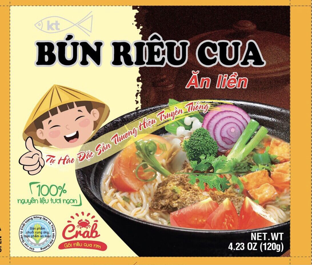 1 thùng bún riêu cua ăn liền khánh thọ