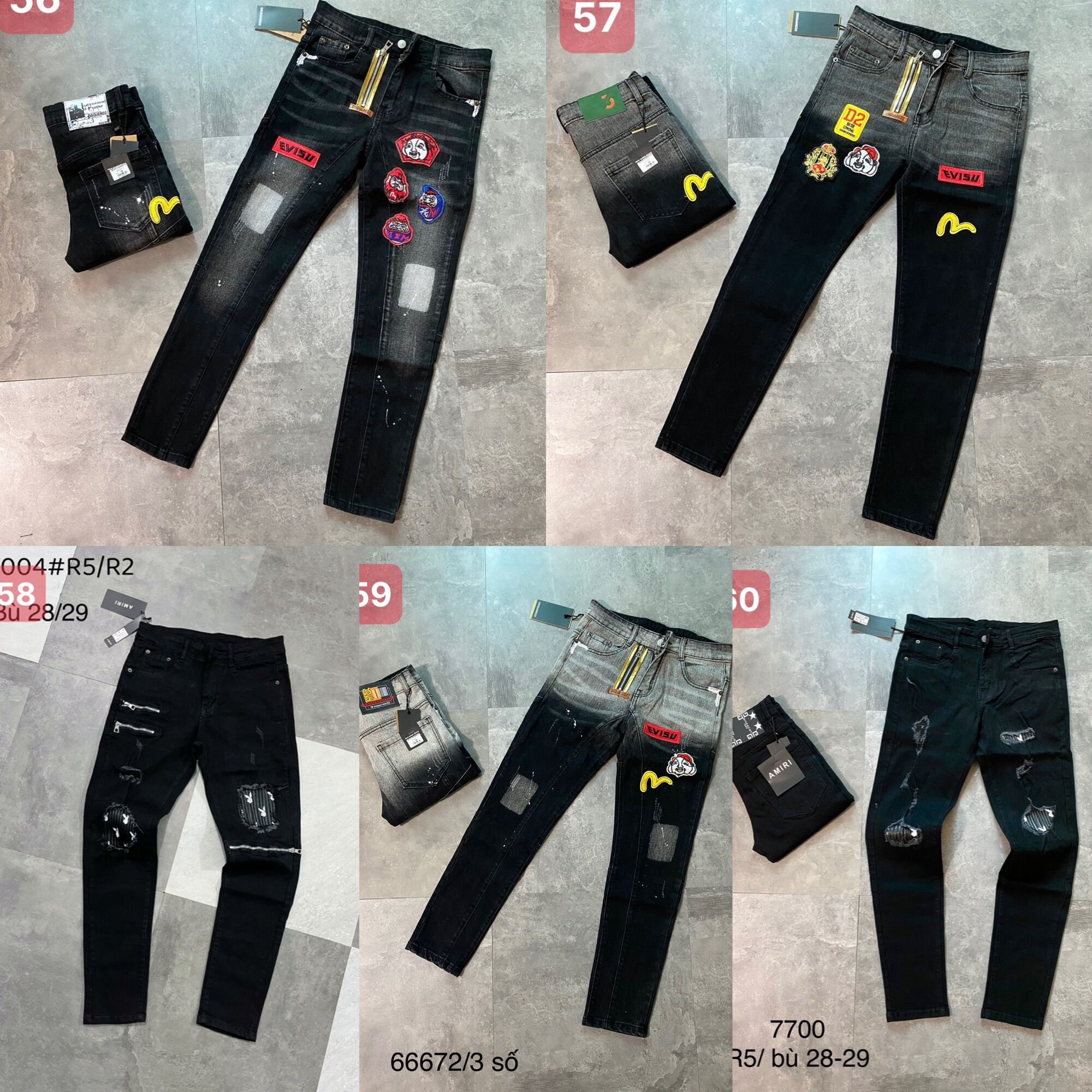 Quần bò côn dsq2 hàng super