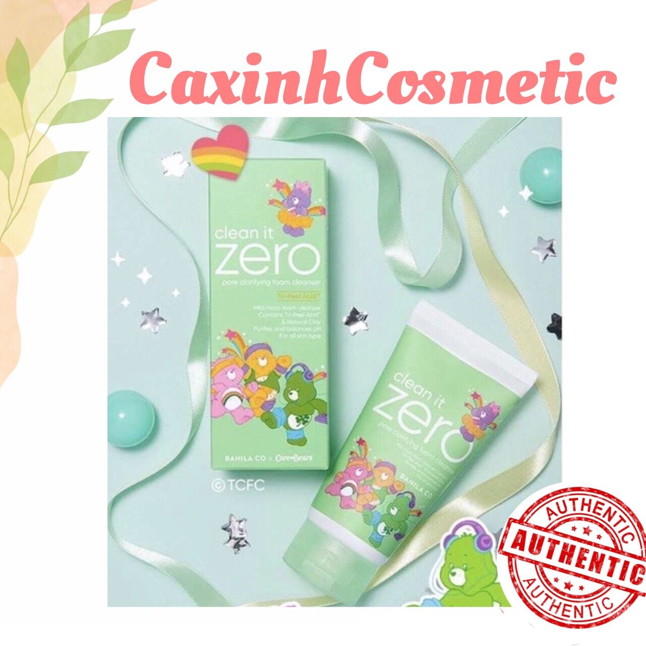 Sữa rửa mặt dành cho da dầu mụn, phiên bản giới hạn BANILA CO CLEAN IT ZERO PORE CLARIFYING FOAM CLEANSER TRI PEEL ACID 150ml phiên bản CB
