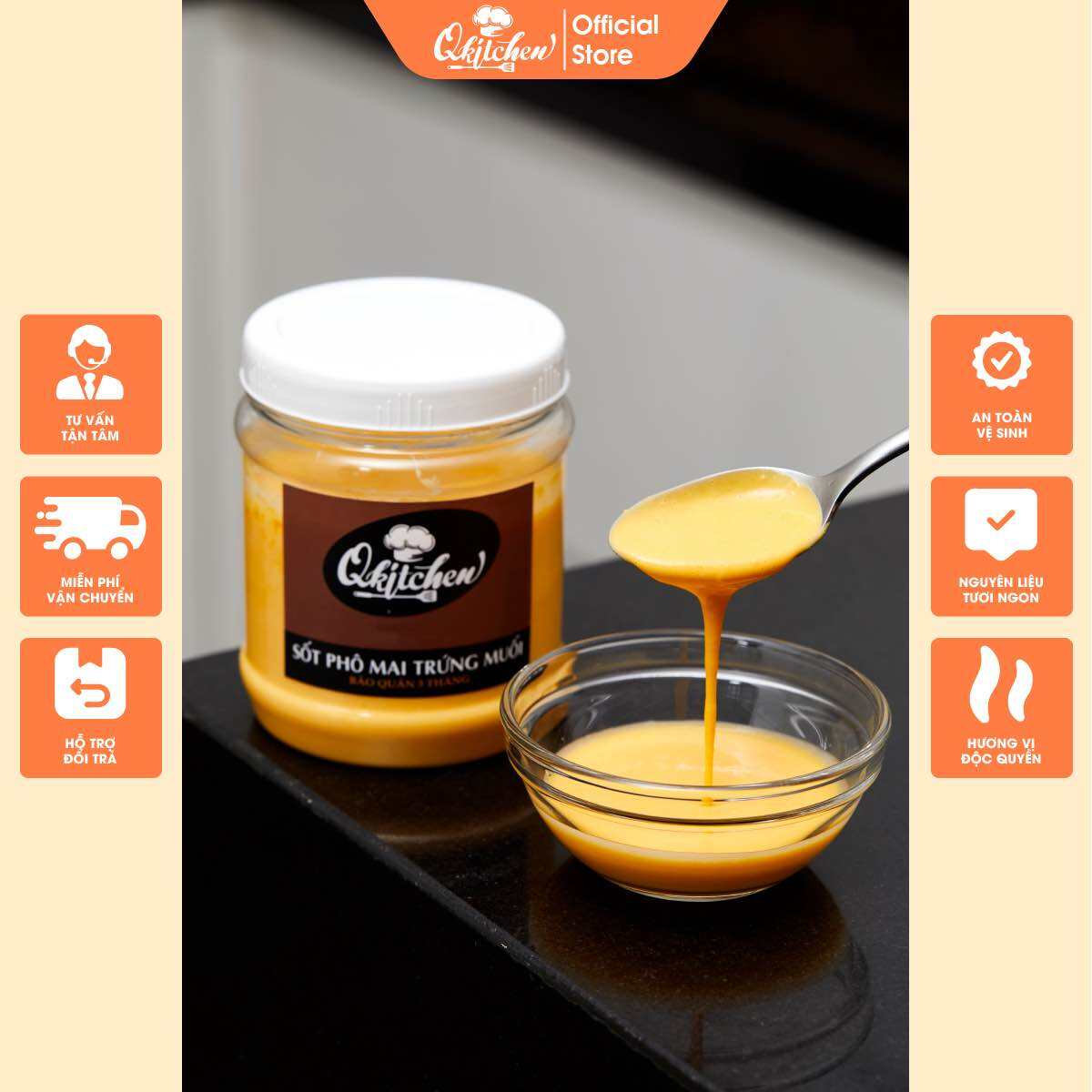 Sốt Phô Mai Trứng Muối - Dùng Cho Các Món Ốc Hương, Tôm Cua Sốt Trứng Muối, Hàu Nướng (300gr - 500gr)