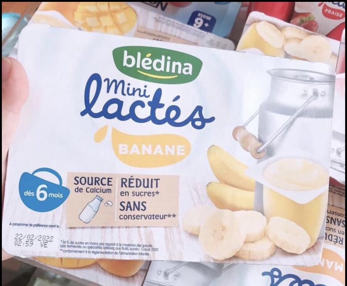 SỮA CHUA BLEDINA VỊ CHUỐI DATE 7/24 (vỉ = 6 hũ * 55g)