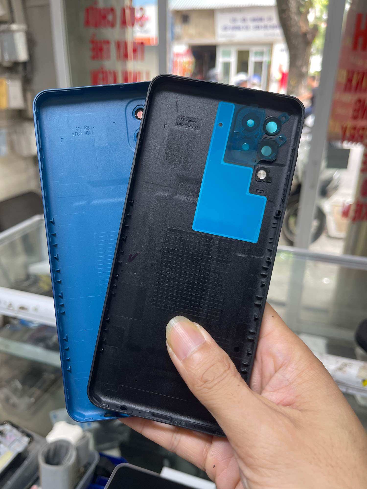 Bộ vỏ samsung a12,a02 zin hãng
