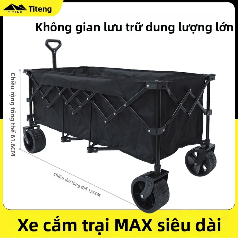 Extra Large Foldable Kids Can Lie Camping Wagon - 9