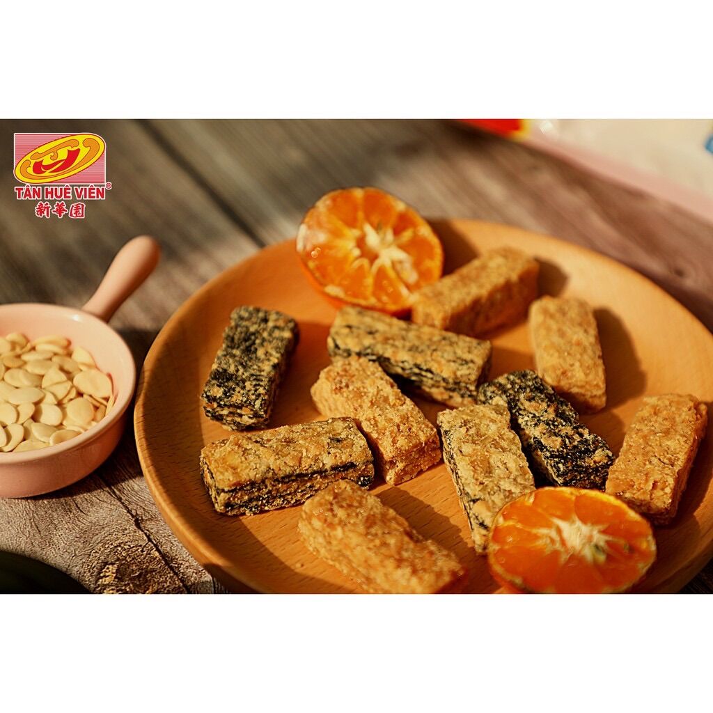 Kẹo đậu phộng 3 màu Tân Huê Viên (400g)