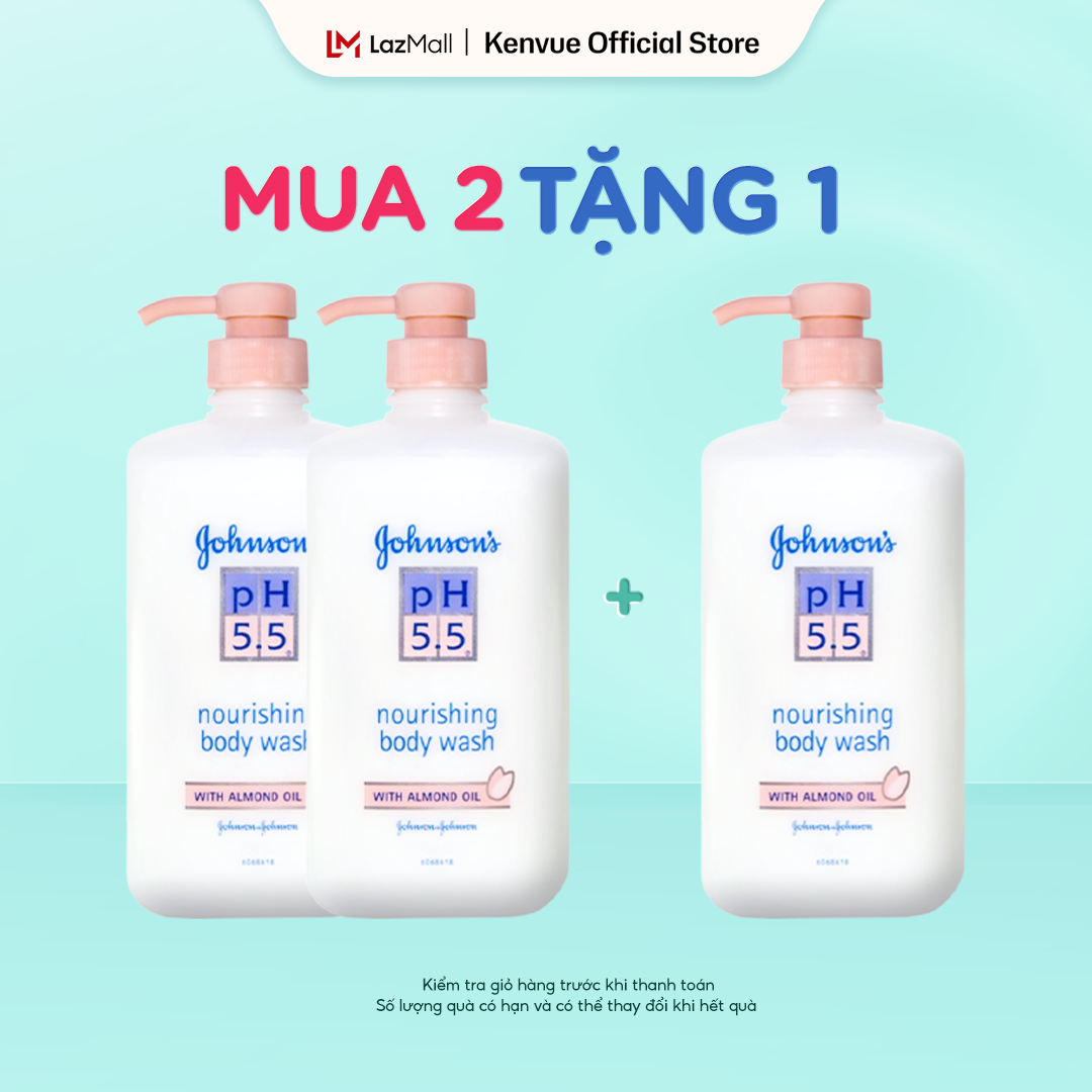 Combo 2 Sữa Tắm Người Lớn Dầu Hạnh Nhân Johnson's Adult Ph5.5 - Dung Tích 750mlx2
