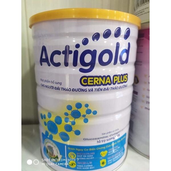 Sữa cho người tiểu đường Actigold cerna plus 900g