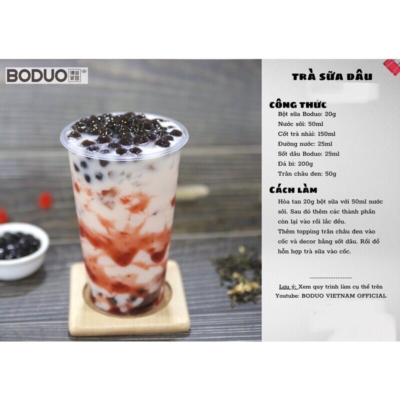 Mứt dâu Boduo hộp 1,3kg