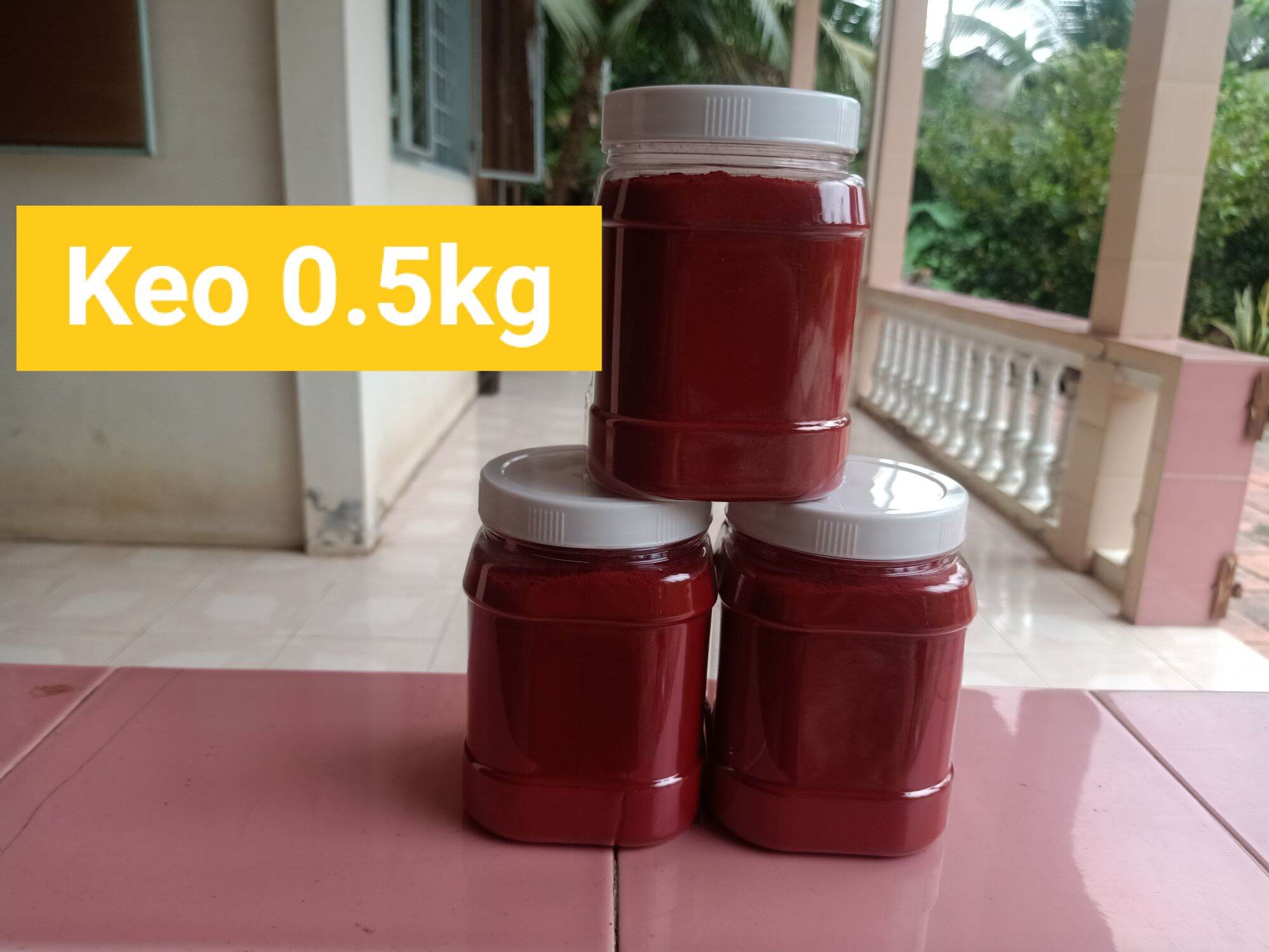Nghệ đỏ vô gà, keo 0.5kg