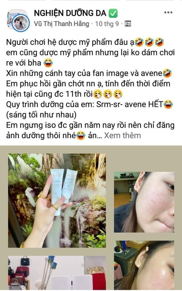 [Đủ Bill] kem dưỡng phục hồi Avene 100ml