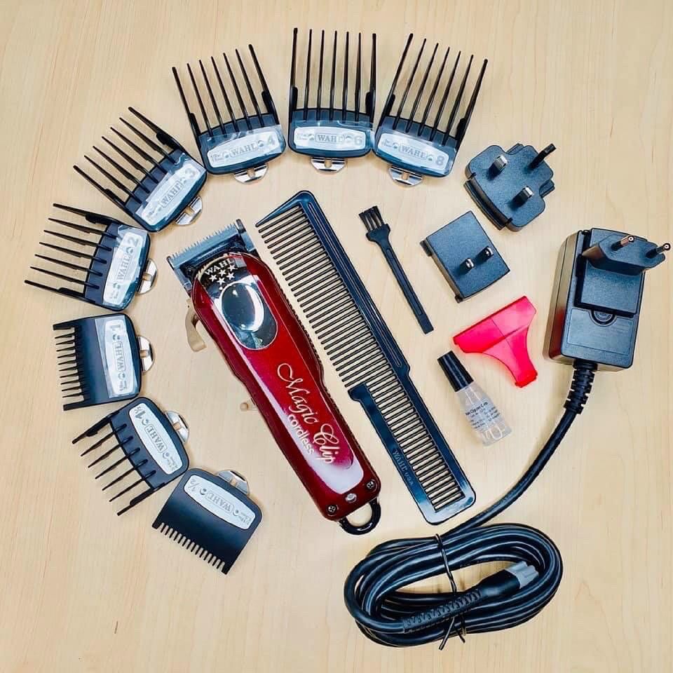Tông đơ cắt tóc Wahl Magic Clip Cordless bản quốc tế 8 cữ thép