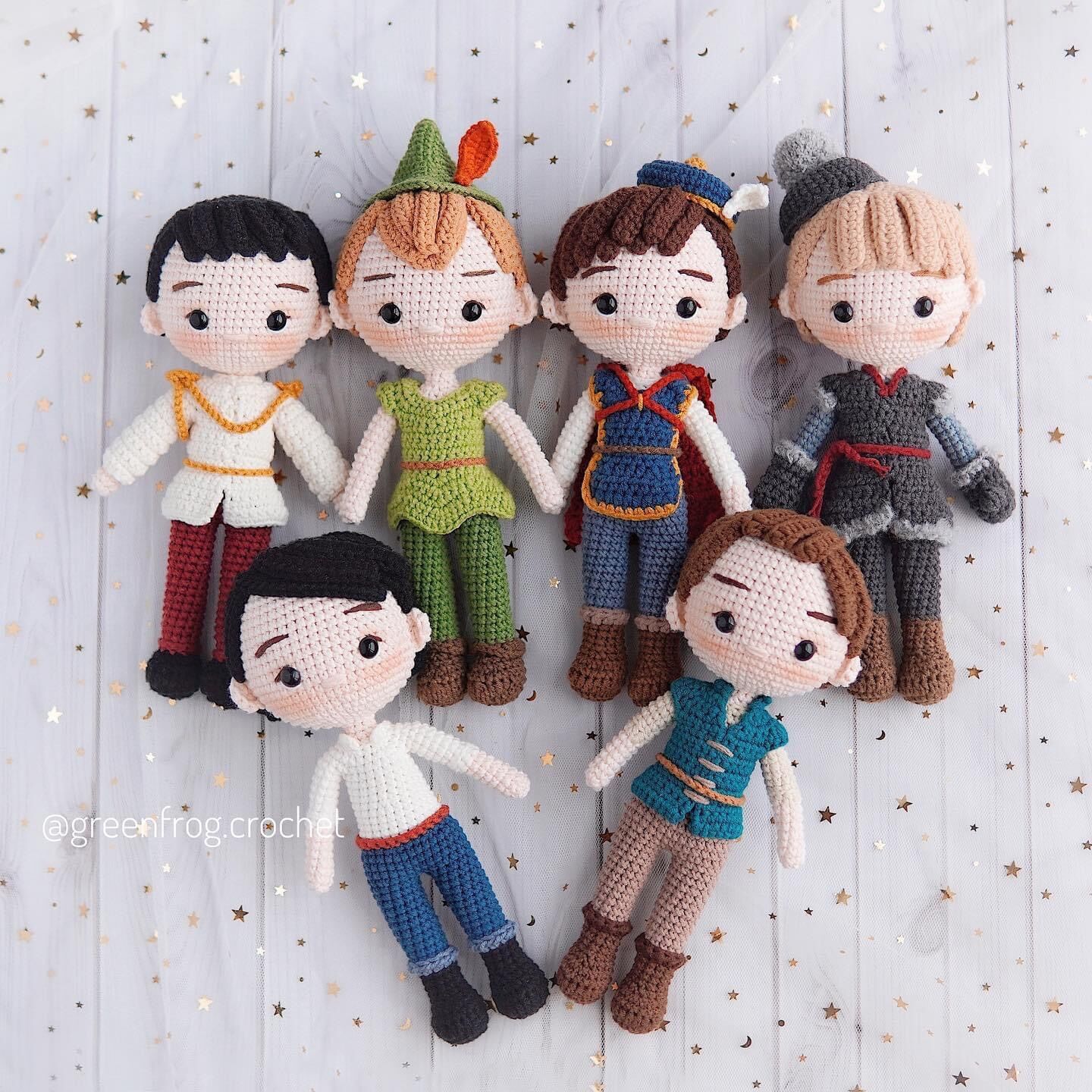 Combo 6 Búp bê hoàng tử Disney