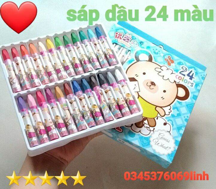 Hộp sáp dầu 24 màu