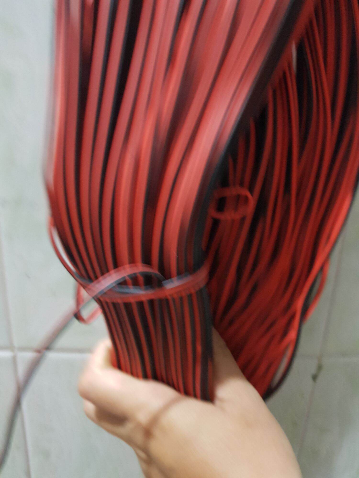 10 mét] Dây Điện Đôi Đỏ Đen Loại Nhỏ
