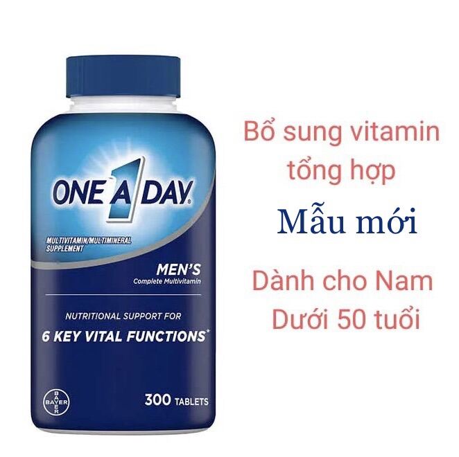 [HCM]One A Day For Mens Multivitamin Health Formula cho nam của Mỹ chai 300 viên