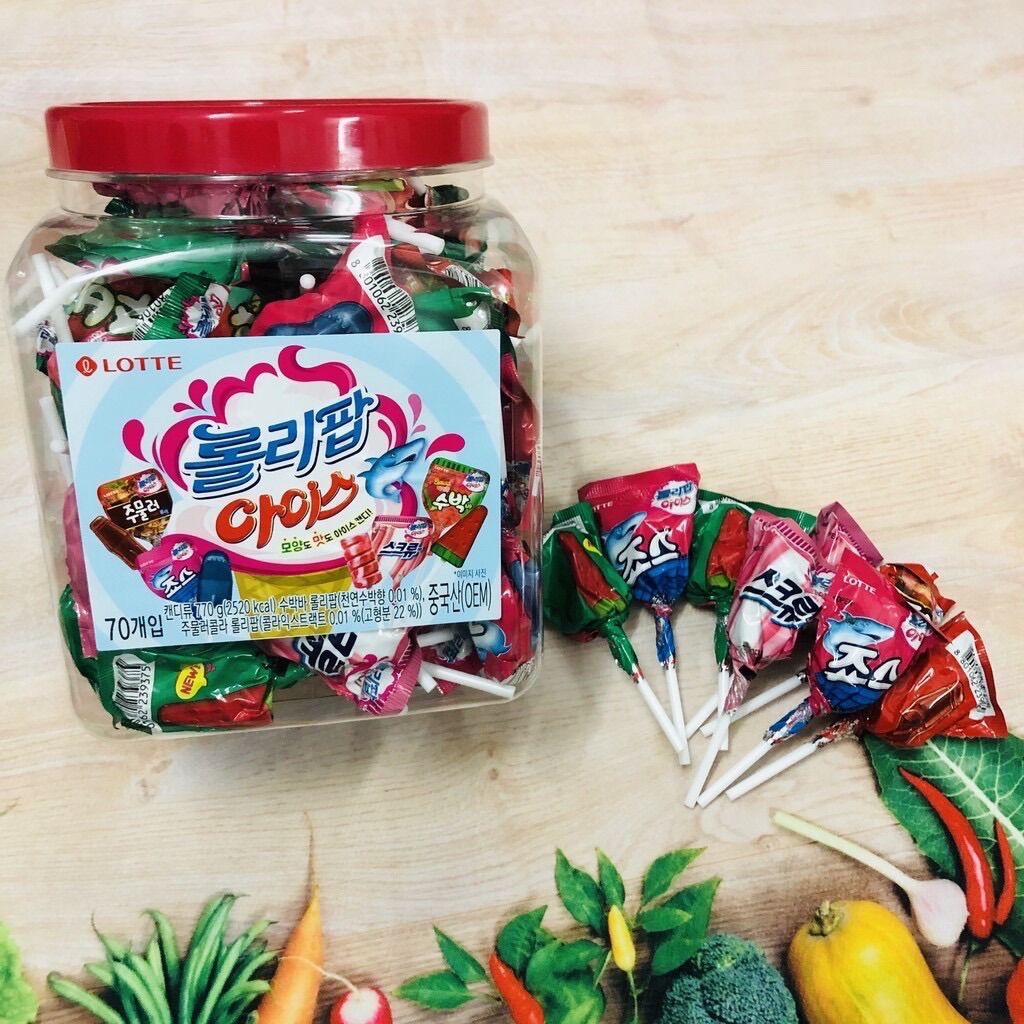 [Lẻ 1 chiếc] Kẹo que mút Lotte Hàn Quốc