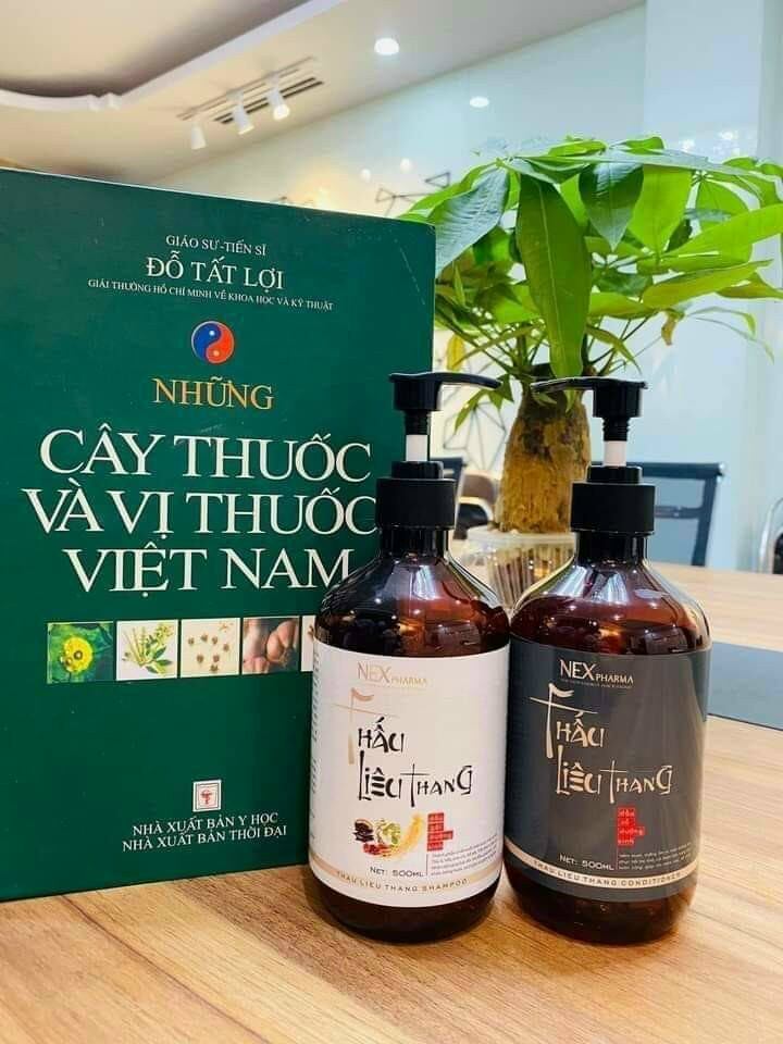 Combo dầu gội - xả thảo dược dưỡng sinh Thấu Liêu Thang