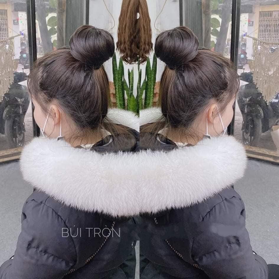 Tóc giả búi phồng tròn ❇️