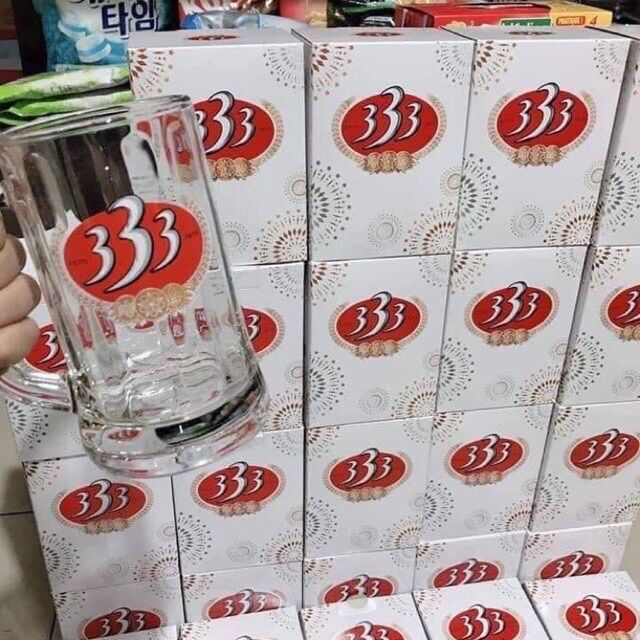 Cốc uống bia 333 thủy tinh