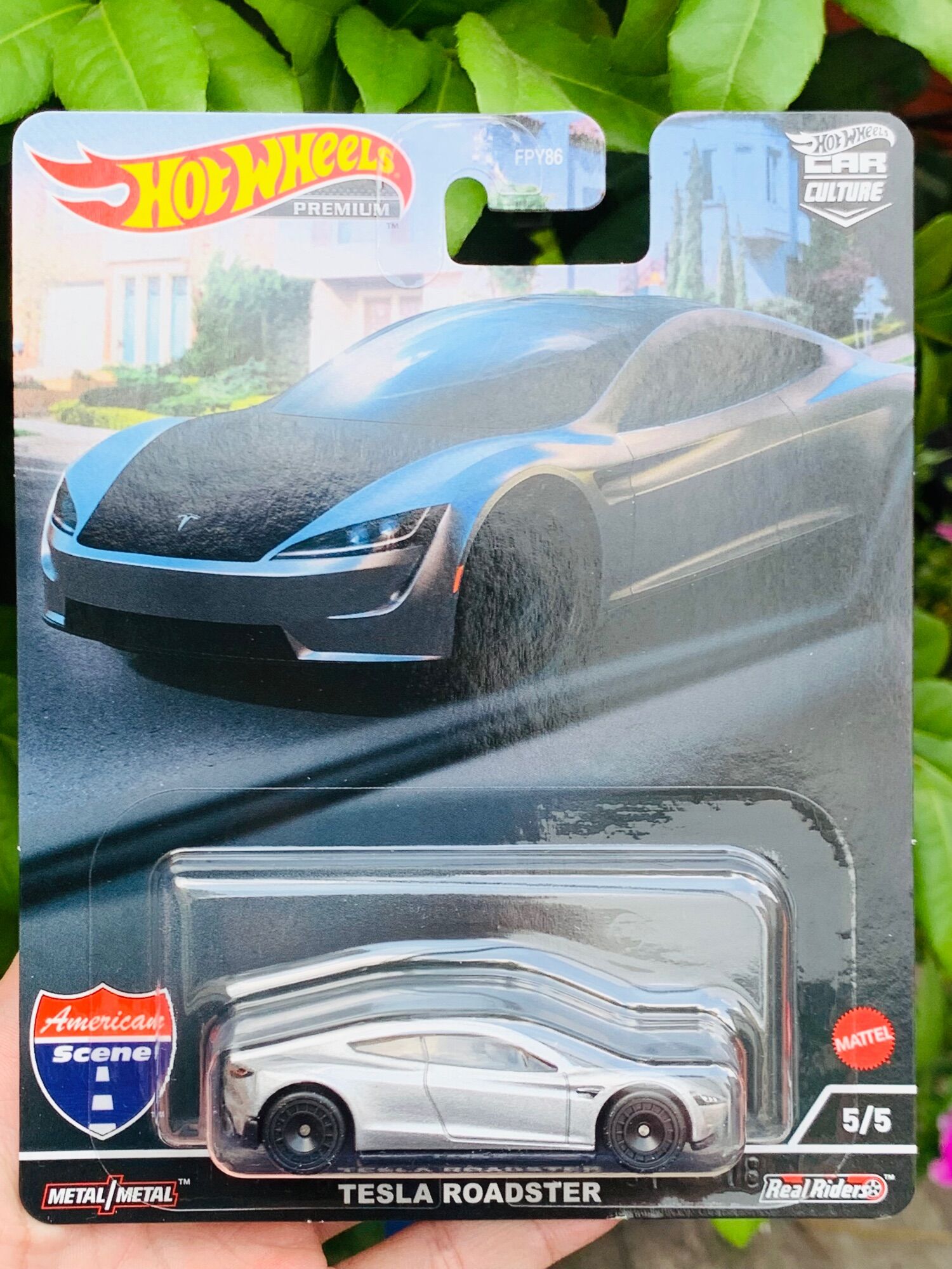 Hobby Store xe mô hình Hot Wheels Premium Tesla Roadster