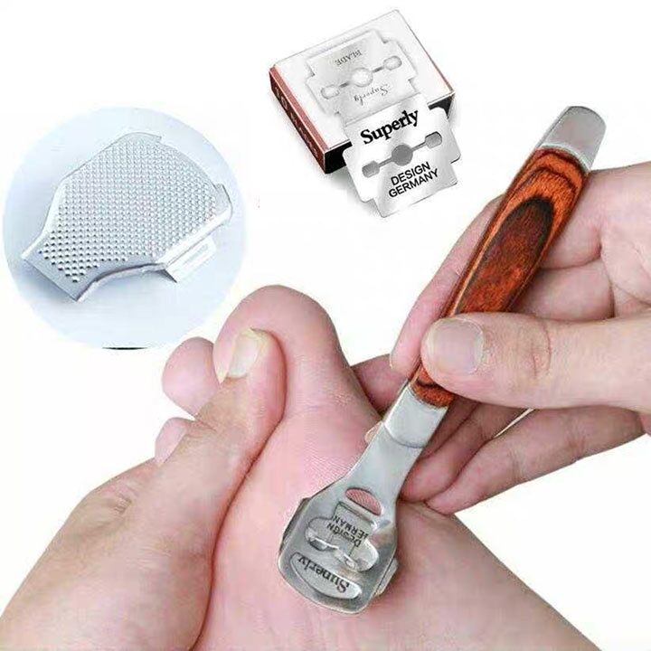 Dụng Cụ Chà Gót Chân,Mài Gót Chân,làm hồng gót chân ( kèm 10 lưỡi)