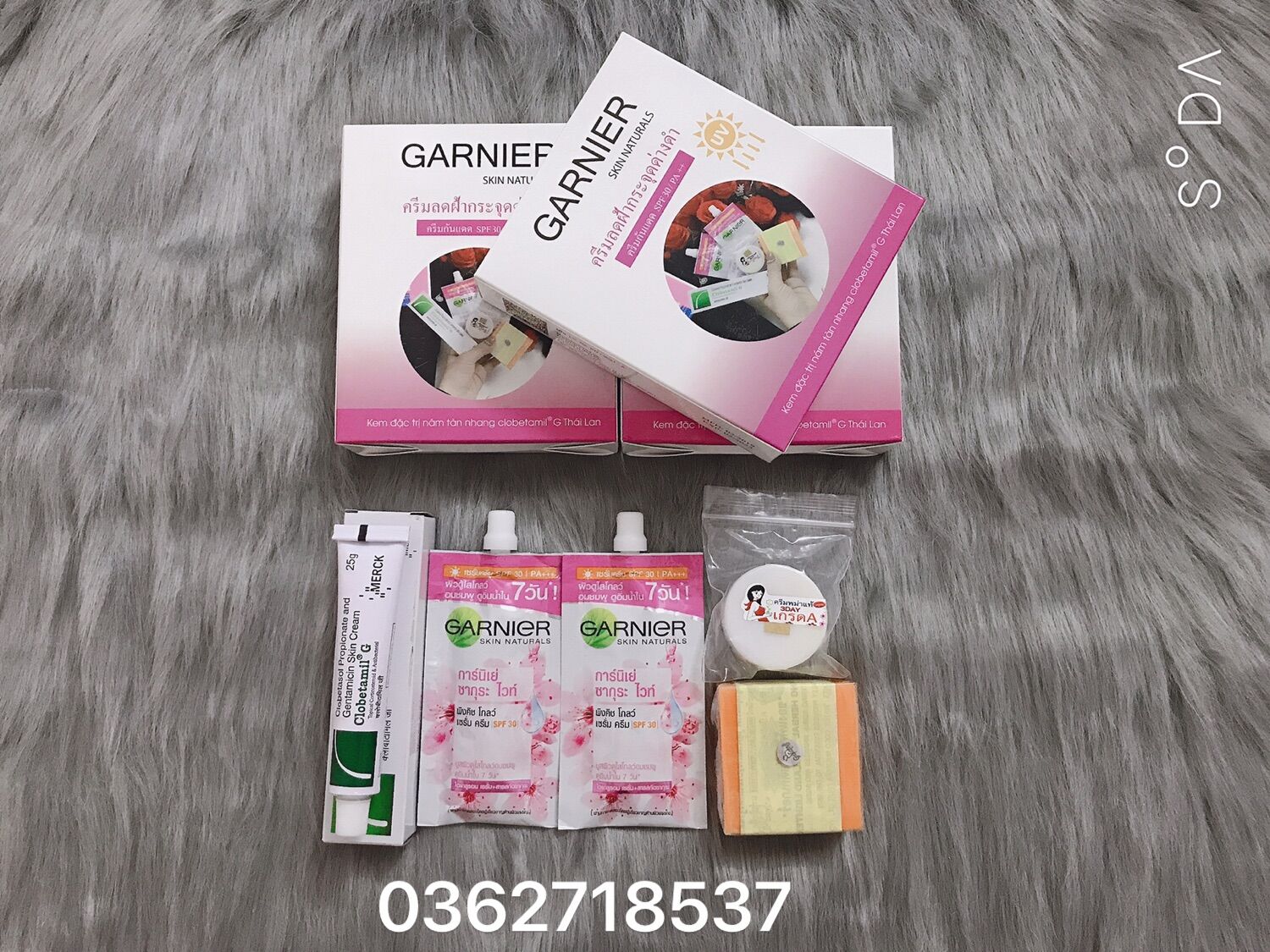 Bộ nám thái lan Clobetamilg ( 5 món đựng hộp ganier)
