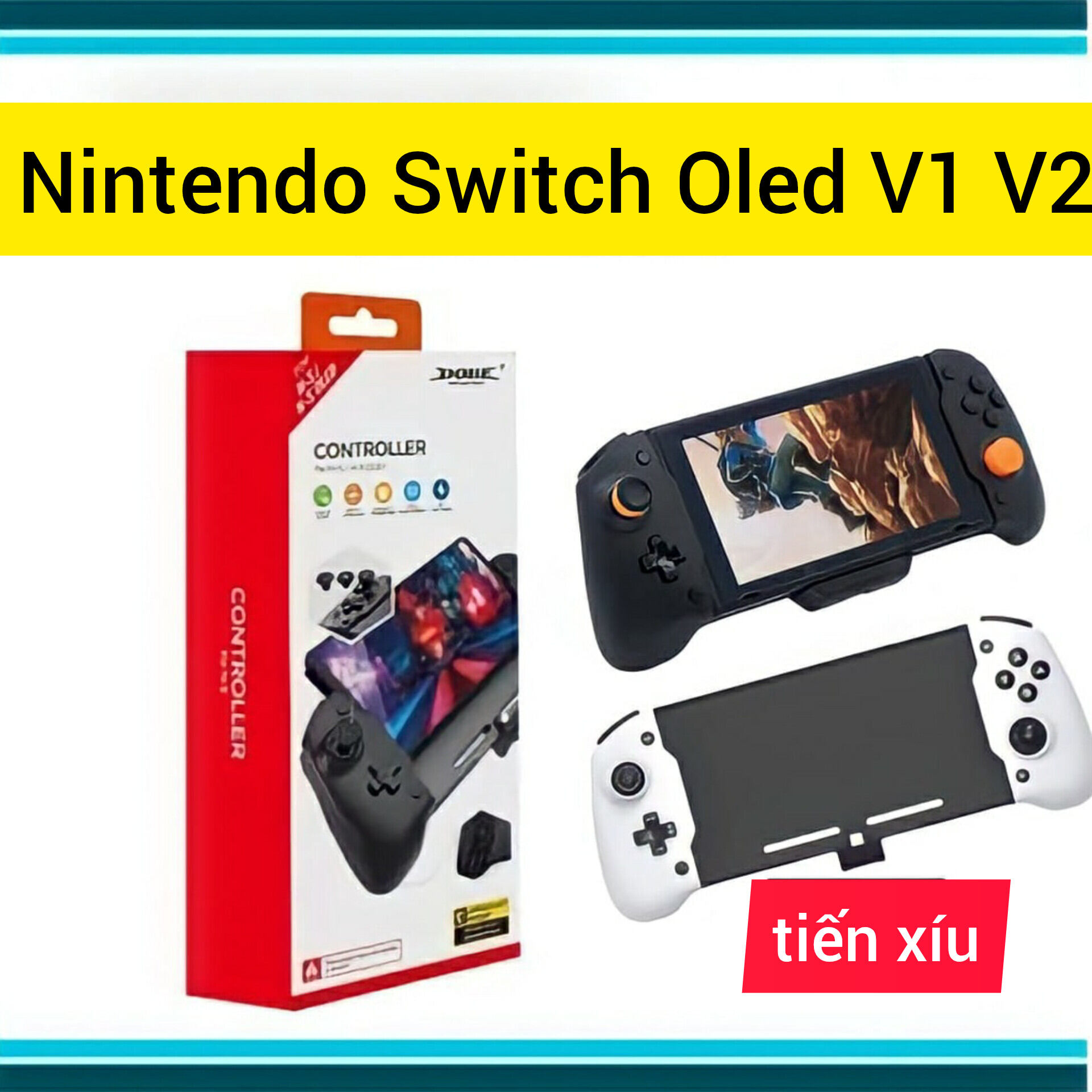 tay cầm nguyên khối dành cho Nintendo Switch Oled v1 v2 tay cầm dobe 1125 DOBE 1125 controller for nintendo switch