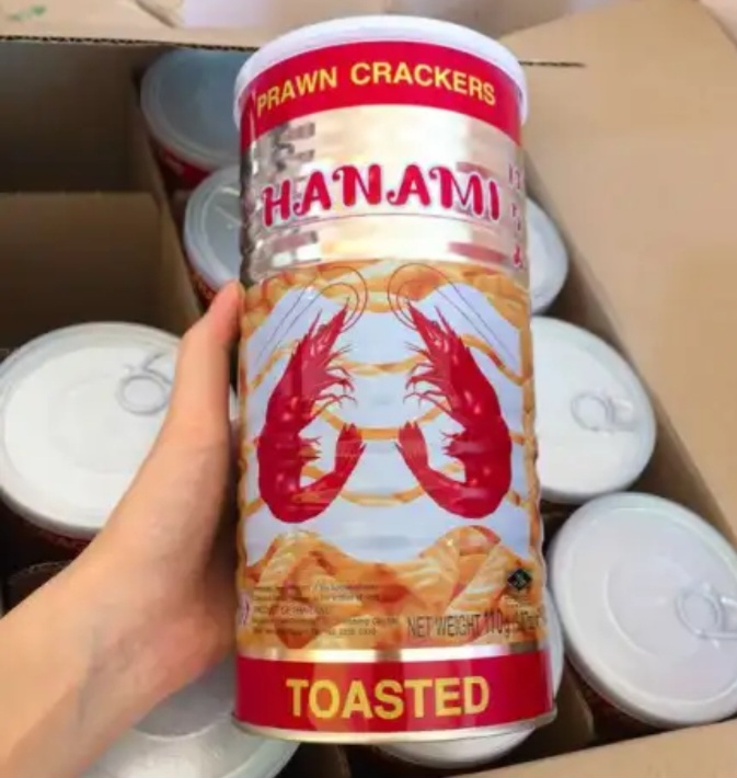 Snack Tôm Hanami Thái Lan Lon 110gr
