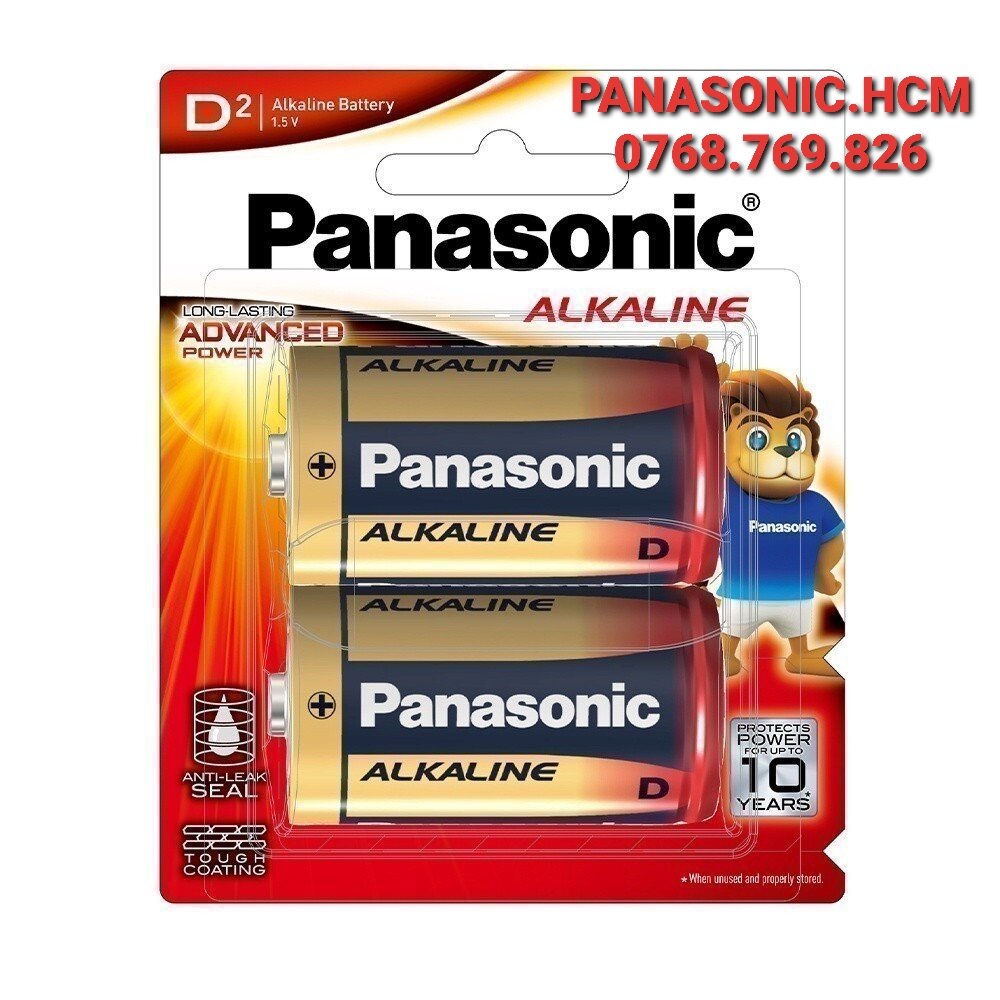 1 Vỉ 2 viên pin đại Alkaline panasonic LR20T/2B (Hàng chính hãng)